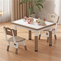 Toddler Table and 2 Chairs, Kids Table and Chair