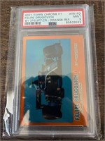 2021 Chrome Orange Felipe Drugovich /29 PSA 9