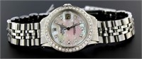Ladies Oyster Datejust MOP Diamond Rolex Watch