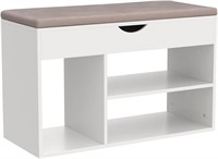 Apicizon Storage Shoe Bench with Flip Top