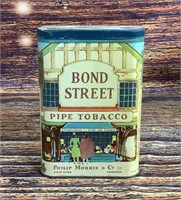 Vintage Bond Street Half Full Pocket Tobacco Tin