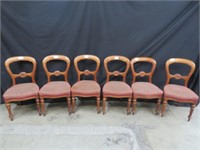 SET 6 VICTORIAN MAHOGANY DINING CHAIRS