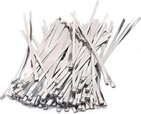 100 PCS HEAVY DUTY STAINLESS STEEL CABLE TIES 9.8"