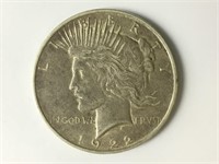 1922 Peace Dollar  VF