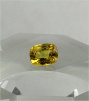 4.40 CT YELLOW NATURAL SUNSTONE CUSHION SHAPE