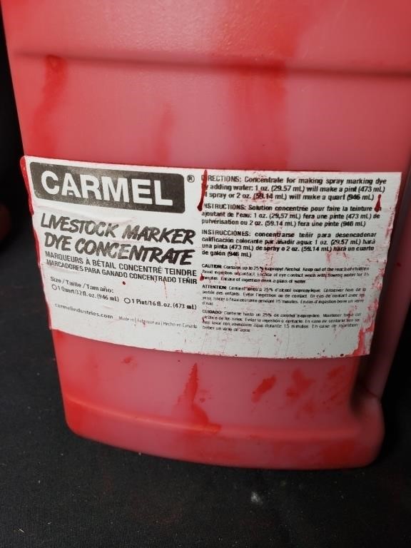 (3) CARMEL LIVESTOCK MARKERS CONCENTRATE
