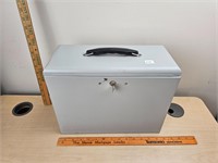 Metal File Security Box W/Key