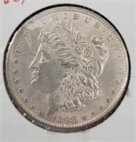 1889-P Morgan Silver Dollar, Higher Grade