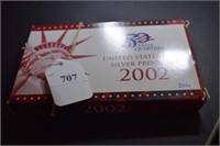 2002  U.S. Mint Silver Proof Set