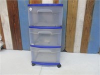 3 Drawer Rolling Storage Cart