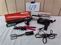 LARGE LOT HAIR CARE WITH IRONS & DRYERS