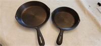 2 Fry Pans. 7in and 8in. Made in Taiwan