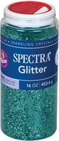 SEALED-Spectra 16oz Turquoise Glitter Jar