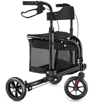 WALK MATE 3 Wheel Rollator Walker with Seat for