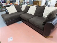 (2)pc Modern Brown Seconal Couch