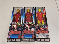 3 Iron Man tall Figures