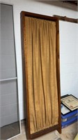 Three panel room divider, with Muslim cloth