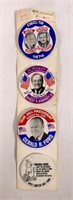 Political buttons - 3.5" dia., Ford & Rockefeller