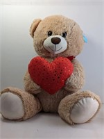 HugMe Jumbo Bear Plush Red Heart