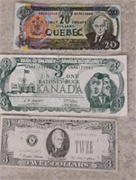 Lot of Comical Novelty Bank Notes