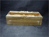 Mid Century Brass Kleenex Tissue Holder Box