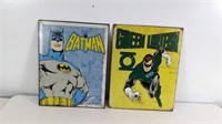Batman and Green Lantern Metal Signs
