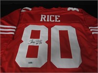 Jerry Rice Signed Jersey Heritage COA