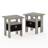 Andrey End Table Nightstand Set, 2-Pack