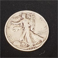 1935 Walking Liberty Silver Half Dollar 90%
