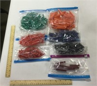 Hardware lot of plastic plug screw anchors