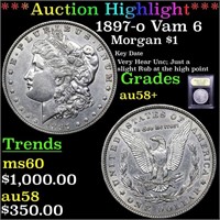 *Highlight* 1897-o Vam 6 Morgan $1 Graded Choice A
