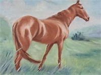 M. Donnellan "Chestnut Horse" Signed OIL
