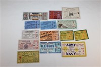 1930s - College Football Vintage Ticket Stubs