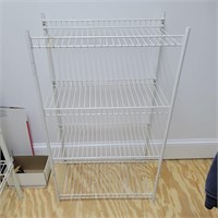 Metal 4-Tier Shelf Rack 23"L 13"W 41"T