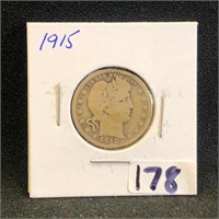 1915 Barber Quarter