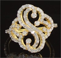 Genuine 1.20 ct Diamond Designer Ring