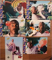 Lot of 6 1996 Michael Jordan Space Jam Cards