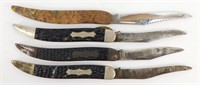 USA Fish Knife (UNUSED) plus 3 Vintage KENT Fish