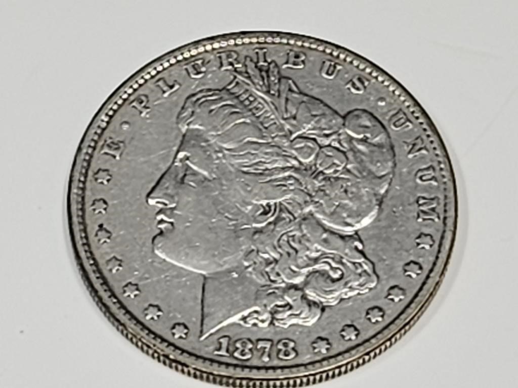 1878 Morgan Silver Dollar Coin