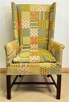 FANTASTIC HICKORY CHAIR CO. UPHOLSTERED WINGBACK