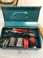 Soldering kit in metal case