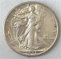 1943-D Liberty Walking Half Dollar