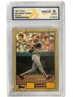 1987 Barry Bonds Rookie Card Graded