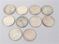 10 - Pre-1965 Silver Washington Quarters