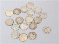 18 - Pre-1965 Silver Roosevelt Dimes