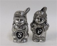 Hard Plastic Silver Native American Indians