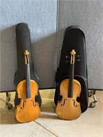 Lot of Violins-No Strings and 2 Cases