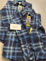 (2) new orvis flannels SMALL