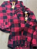 (2) new orvis flannels SMALL