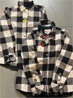 (2) new orvis flannels s / m